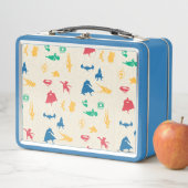  – ペッすごいツ&ジャスティスリーグシルエットパターン メタルランチボックス (インサイチュ)