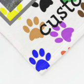 ペッカスタムトドッグ愛好者4フォトコラージュギフト フリースブランケット (角)