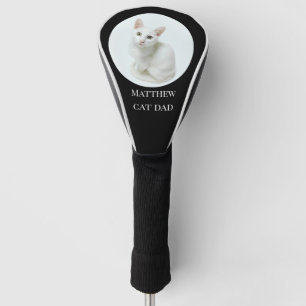ペッカスタムトフォトキャットパパブラック ゴルフヘッドカバー