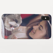 ペッカスタムト写真&ネームタイポグラフィ Case-Mate iPhoneケース (裏面(横))
