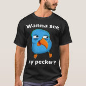 ペッカーの鳥を見たい Tシャツ (正面)