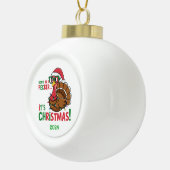 ペッカーを出すなクリスマスだ セラミックボールオーナメント (右)