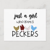 ペッカーシャツ好きな女の子 ポストカード (正面)