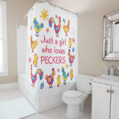 ペッカー好きの女の子だけ シャワーカーテン (インサイチュ)