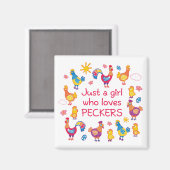 ペッカー好きの女の子だけ マグネット (正面/裏面)