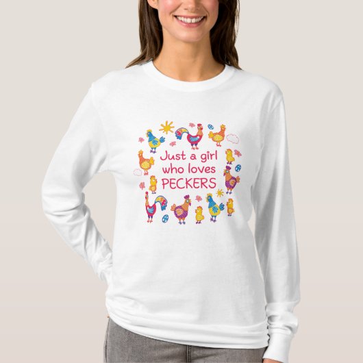 ペッカー好きの女の子だけ Tシャツ (正面)