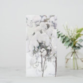 ペッカ・ハロネン作「雪の松の若木」 カード (スタンド正面)