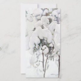 ペッカ・ハロネン作「雪の松の若木」 カード