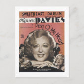 ペッグOマイハートヴィンテージソングブックカバー ポストカード (正面)