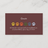 ペッスタイリッシュトケエレガントア 名刺 (裏面)