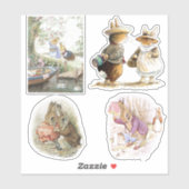 ペッターうさぎセットステッカー シール (シート)