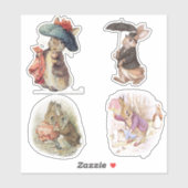 ペッターうさぎセットステッカー シール (シート)