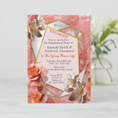 ペッチュフワのソフトな2024年の花の色 招待状 (スタンド正面)