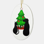 ペッツクリスマスドッグ&キャットオーナメント セラミックオーナメント (左)