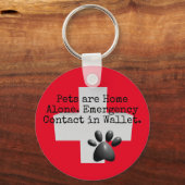 ペッツホームアローン連絡アイス キーホルダー (正面)