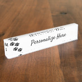 ペッツポープリントネームプレート デスクネームプレート (側面)