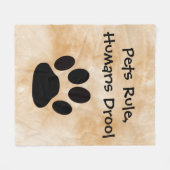 ペッツルールフリースブランケット フリースブランケット (正面(横))