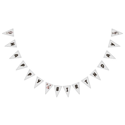 ペッティング動物園誕生日 バンティングフラッグ (全)