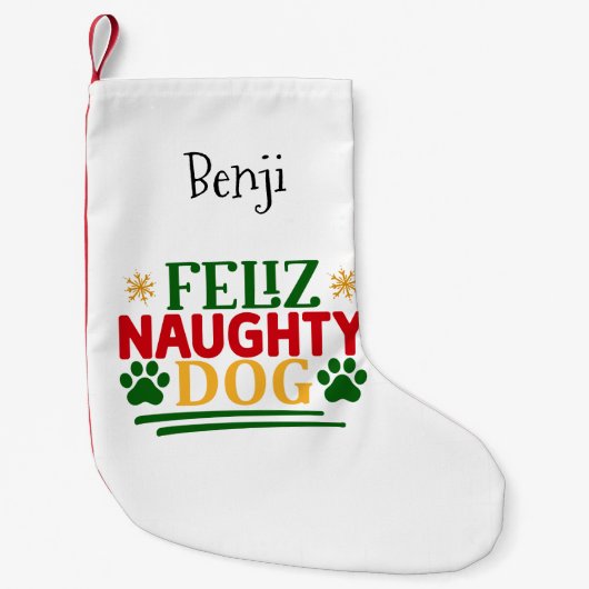 ペットいけなをテーマにしたポープラントペットをモチーフにしたフェリーズ犬 スモールクリスマスストッキング (正面)