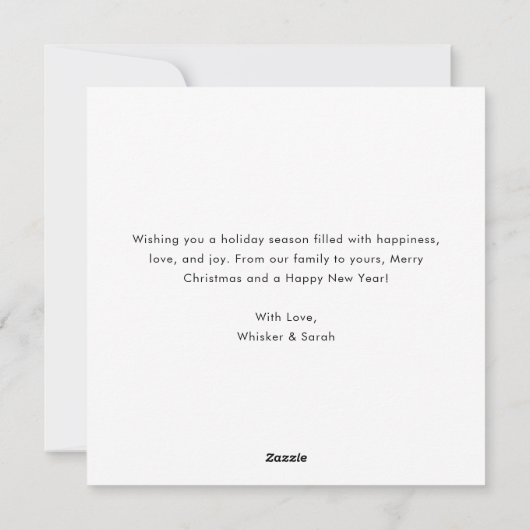 ペットいけなドッグおもしろいのクリスマス写真の穴を定義 シーズンカード (裏面)