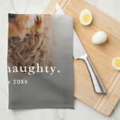 ペットおもしろいいけな写真 キッチンタオル (四つ折り)