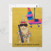 ペットおもしろいのスペインのおもしろいやPC用はがき教え。 ポストカード (正面/裏面)