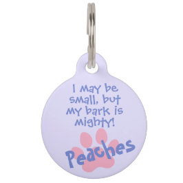 ペットおもしろいのユーモア，手，名前，電話 |淡い紫 ペット　ネームタグ