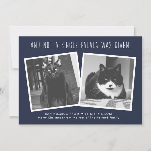 ペットおもしろいの飼い主のいけなクリスマスカード シーズンカード (正面)