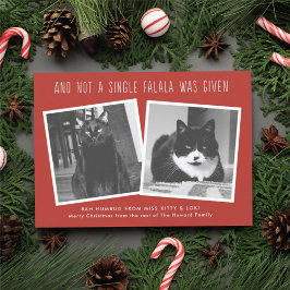 ペットおもしろいの飼い主のいけなクリスマスカード シーズンカード