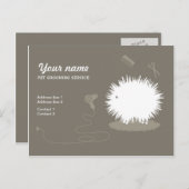 ペットおもしろいグルーミングプロモーションはがき ポストカード (正面/裏面)