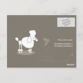 ペットおもしろいグルーミングプロモーションはがき ポストカード (裏面)