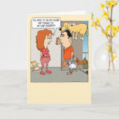 ペットおもしろいストア災害誕生日 カード (黄色い花)