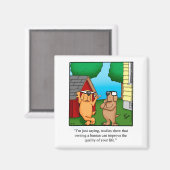 ペットおもしろいドグユーモアマグネットギフト マグネット (正面/裏面)