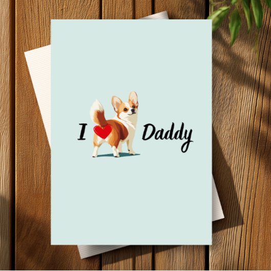 ペットおもしろいドッグお尻バムジョークの父の日からのコルギ サンキューカード