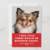 ペットおもしろいドッグフォトホリデーカードトナディゲーム シーズンカード (正面)