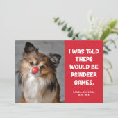 ペットおもしろいドッグフォトホリデーカードトナディゲーム シーズンカード (スタンド正面)