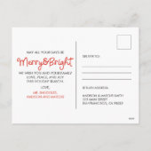 ペットおもしろいドッグホリデイ | フォトグリーティング シーズンポストカード (裏面)