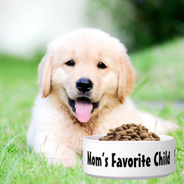 ペットおもしろいドッグ「お母さんお気に入りのの子」&ポープリント ボウル (クリエイターアップロード済み)