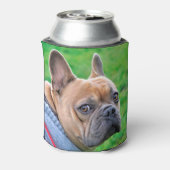 ペットおもしろいパーソナライズされたフォトドッグパパ 缶クーラー (缶裏面)