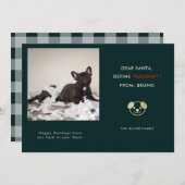 ペットおもしろいフォトクリスマス シーズンカード (正面/裏面)