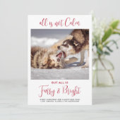 ペットおもしろいフューリー&ブライトのプライドカスタムドッグフォト シーズンカード (スタンド正面)