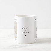 ペットおもしろい定義いけな2写真クリスマス コーヒーマグカップ (中央)