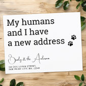 ペットおもしろい新しいアドレス引っ越しました猫犬の移動 案内ポストカード