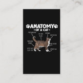 ペットおもしろい飼い主さんが愛する猫の可愛い子猫の解剖 名刺 (正面)