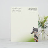 ペットおよび家畜の獣医 レターヘッド (スタンド正面)