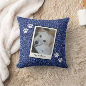 ペットお気に入りのが!ペットカスタマイズ写真と名前あり クッション (ブランケット)