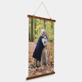 ペットお気に入りのと家族の写真 吊り下げ型タペストリー (傾斜あり)