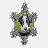 ペットお気に入りのの写真 スノーフレークピューターオーナメント (左)