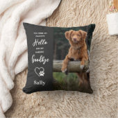 ペットお気に入りのメモリアルHELLO HARBEST GOODBYE DOG クッション (ブランケット)