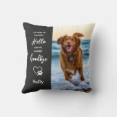 ペットお気に入りのメモリアルHELLO HARBEST GOODBYE DOG クッション (裏面)